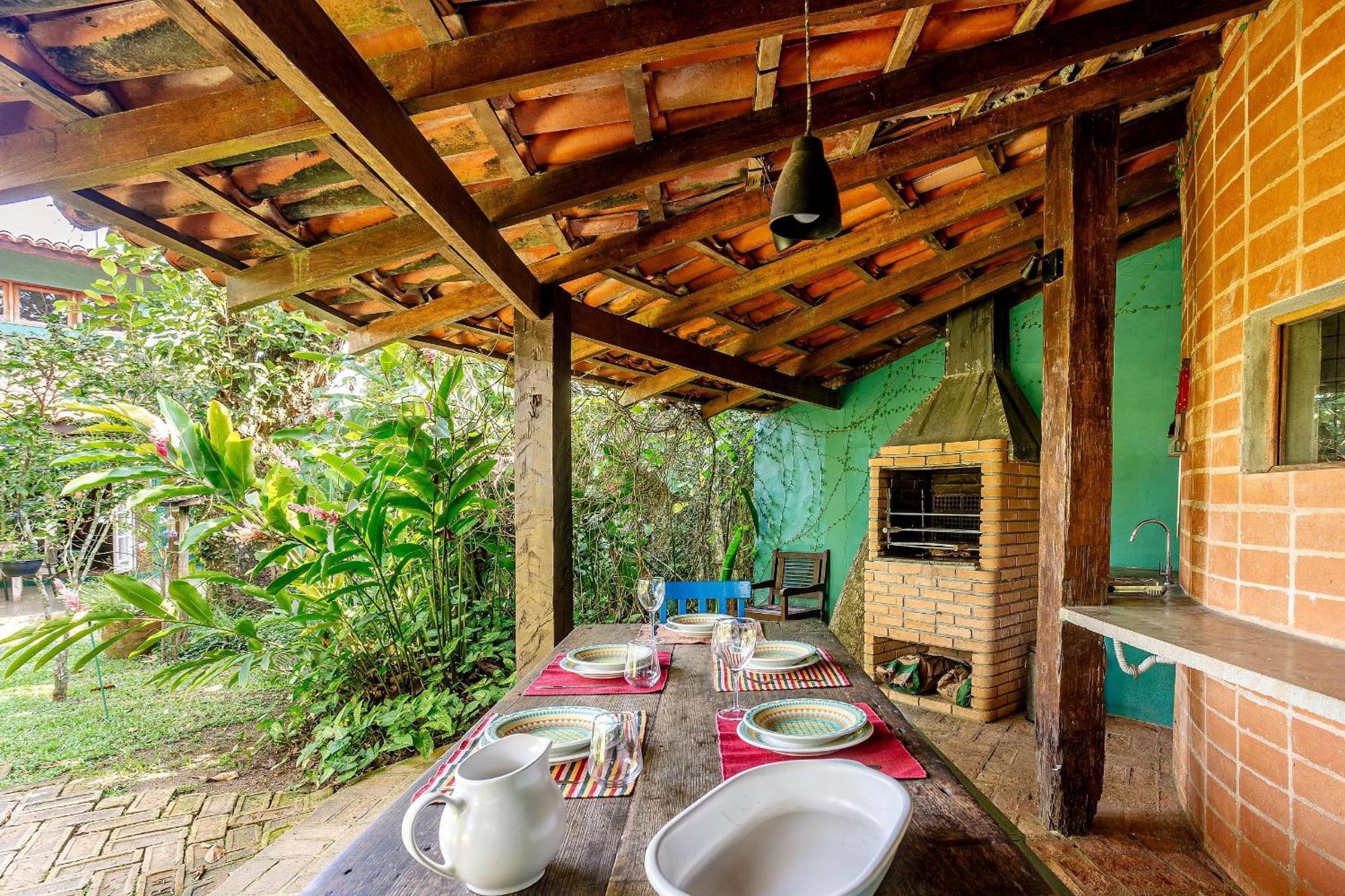 Casa Dos Passaros Na Areia A 20M Da Praia Da Baleia Com 3 Suites E 1 Dorm, Com Ar Condicionado, Wifi, Smart Tv, Cozinha Completa E Churrasqueira Sao Sebastiao  Exterior foto